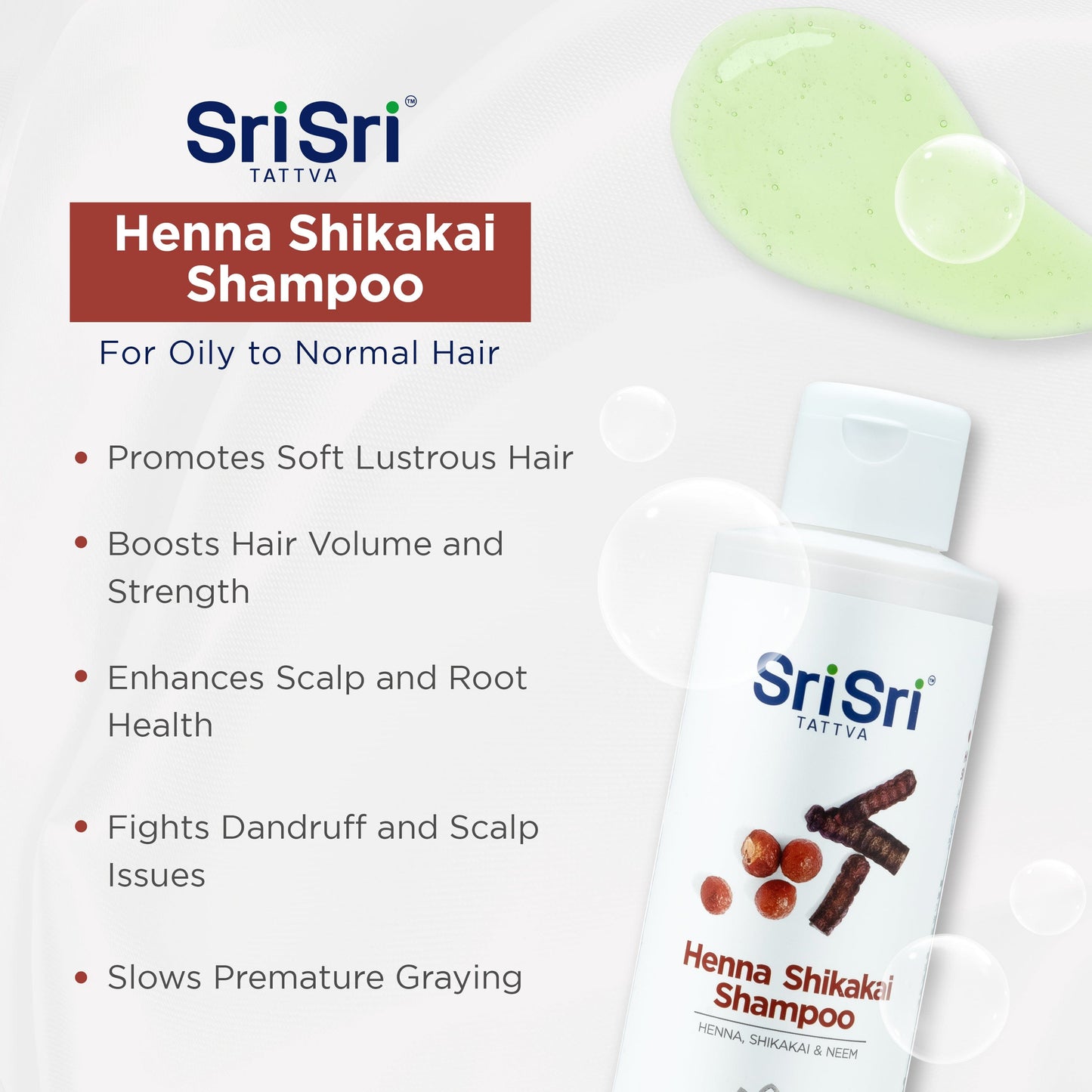 Sri Sri Tattva Cosmetics Henna Shikakai Shampoo