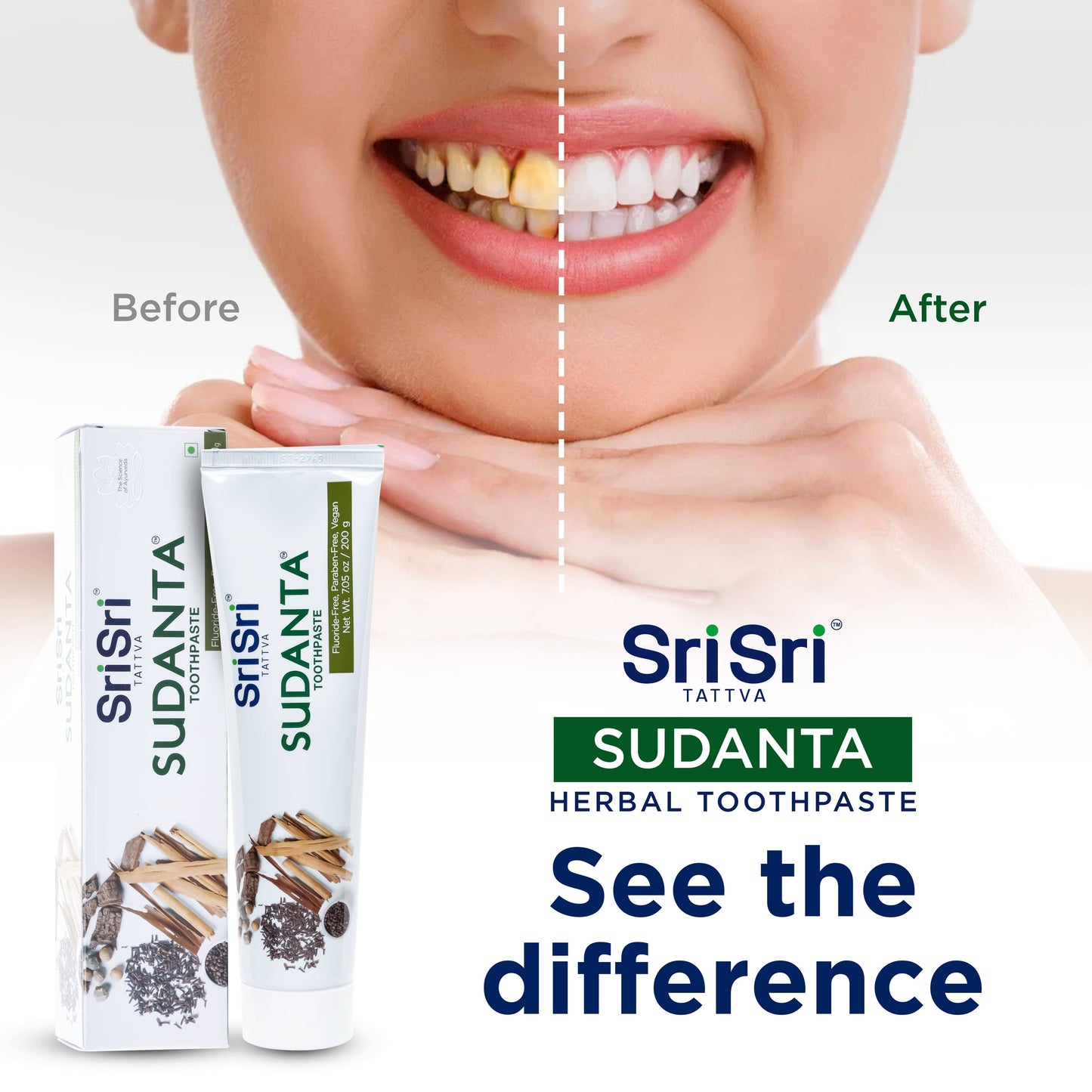 Sri Sri Tattva Cosmetics Sudanta Toothpaste