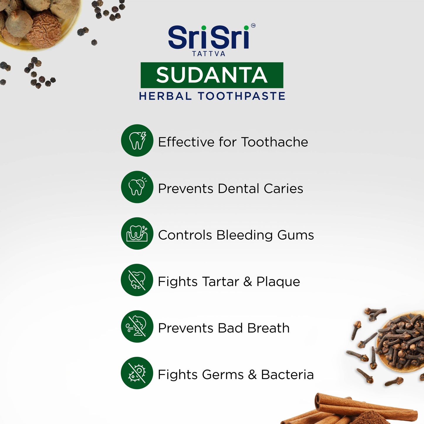 Sri Sri Tattva Cosmetics Sudanta Toothpaste