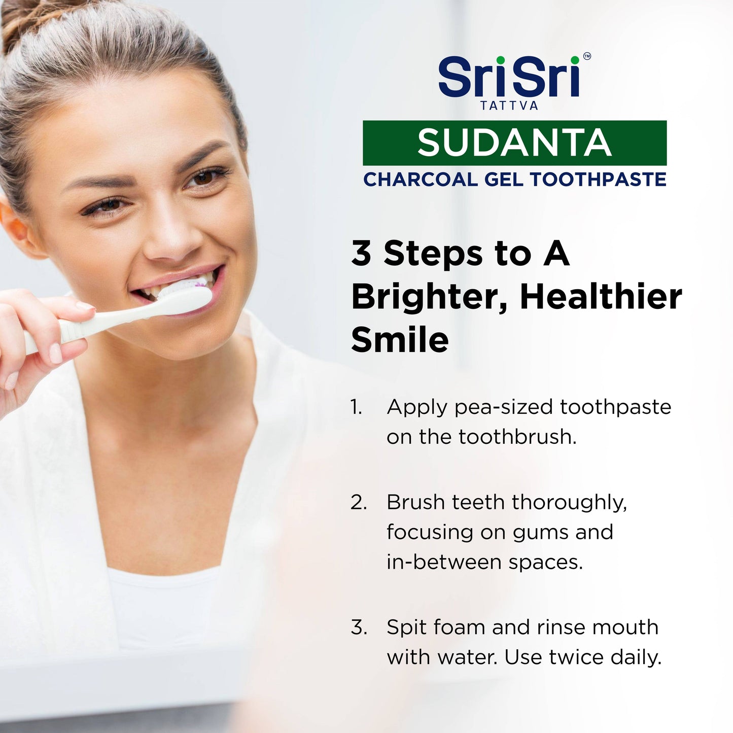 Sri Sri Tattva Cosmetics Sudanta Toothpaste Charcoal Gel