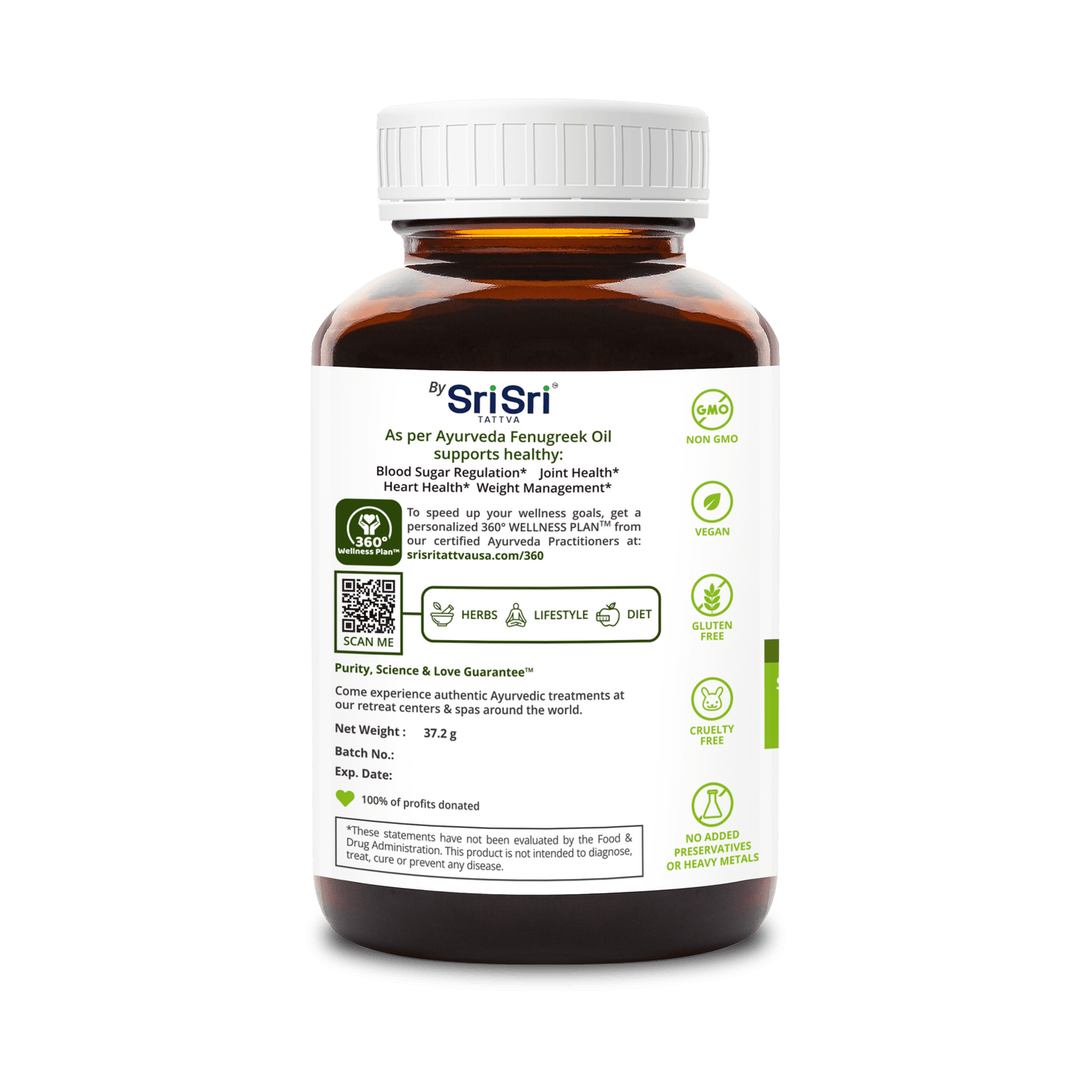 Sri Sri Tattva Herbs Great After 40 Fenugreek Oil Cap