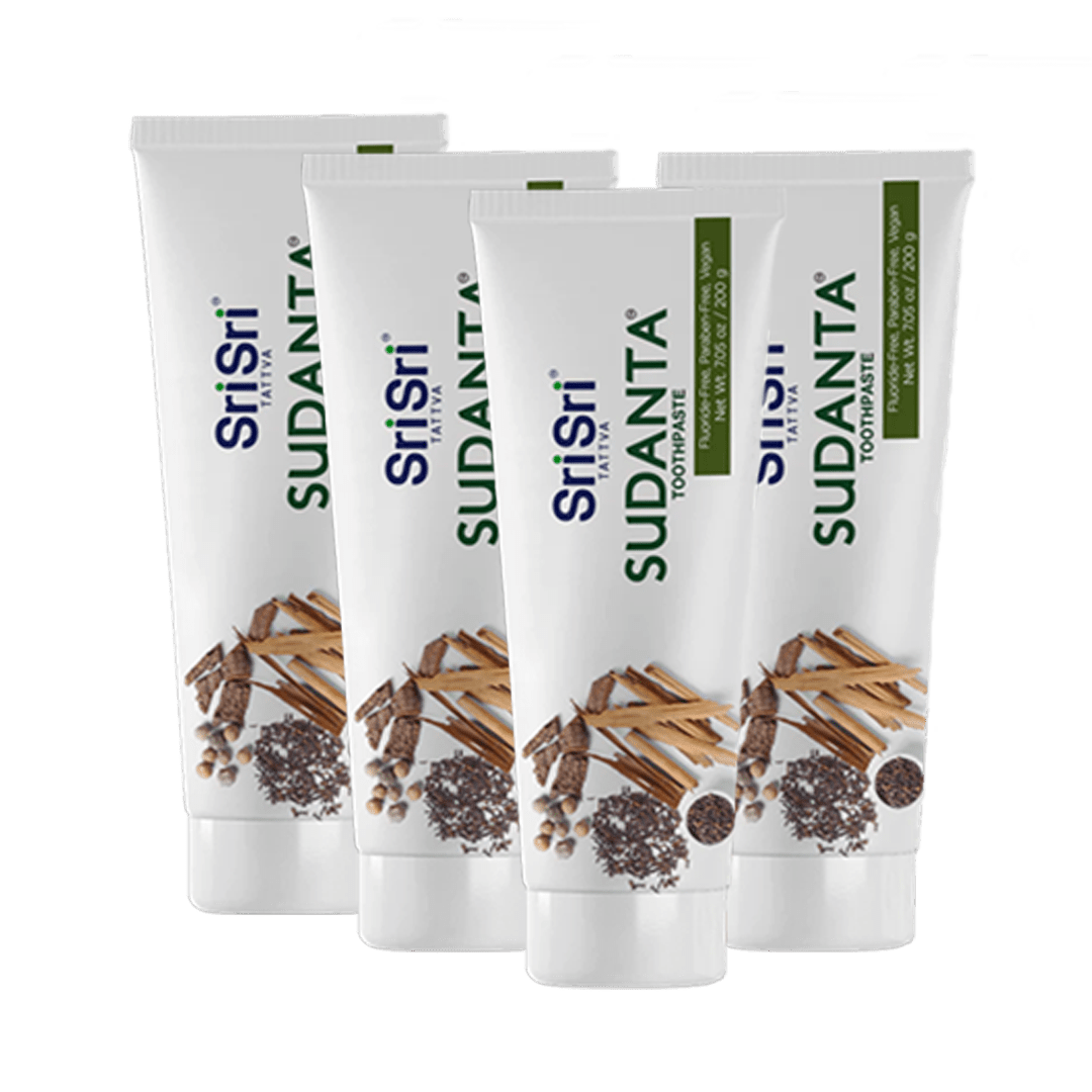 Sri Sri Tattva Cosmetics Pack of 4 Sudanta Toothpaste