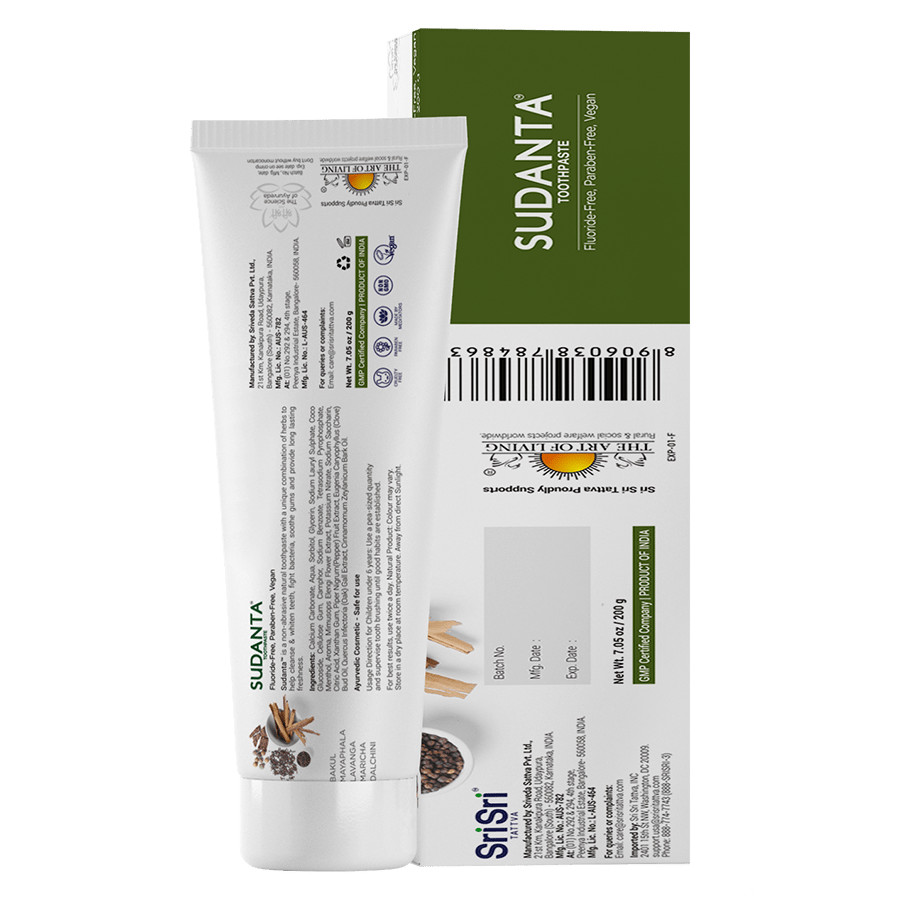 Sri Sri Tattva Cosmetics Sudanta Toothpaste