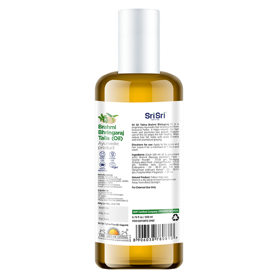 Sri Sri Tattva Herbs Brahmi Bhringraj Hair Oil