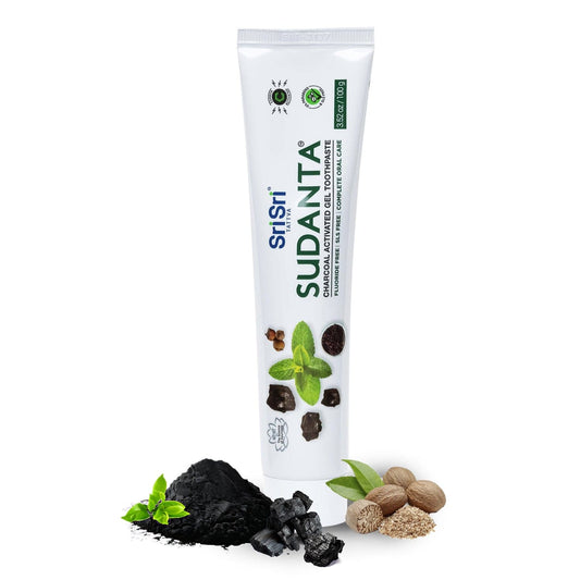 Sri Sri Tattva Cosmetics Sudanta Charcoal Toothpaste - Ayurvedic Oral Care