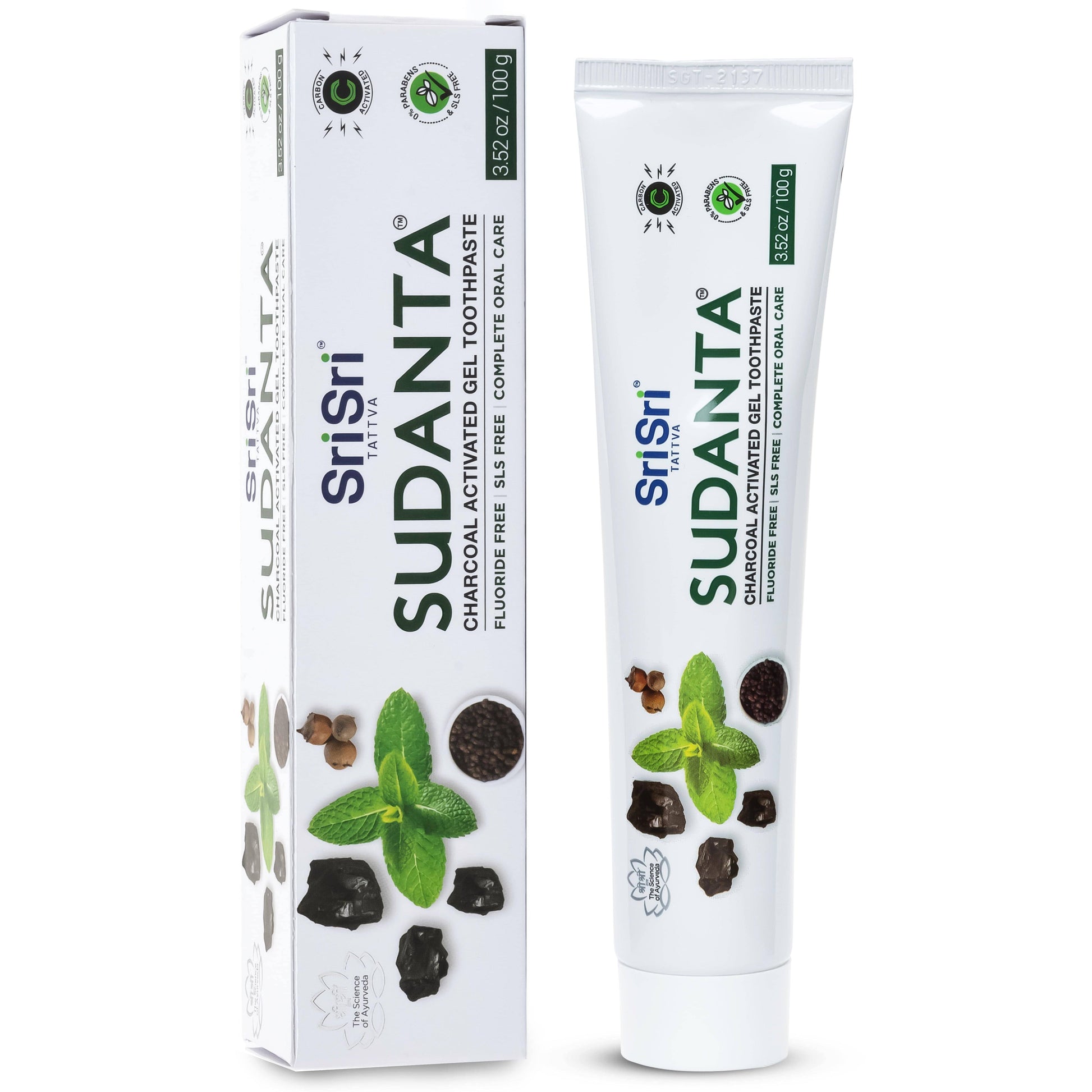 Sri Sri Tattva Cosmetics Sudanta Toothpaste Charcoal Gel