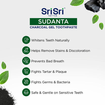 Sri Sri Tattva Cosmetics Sudanta Toothpaste Charcoal Gel