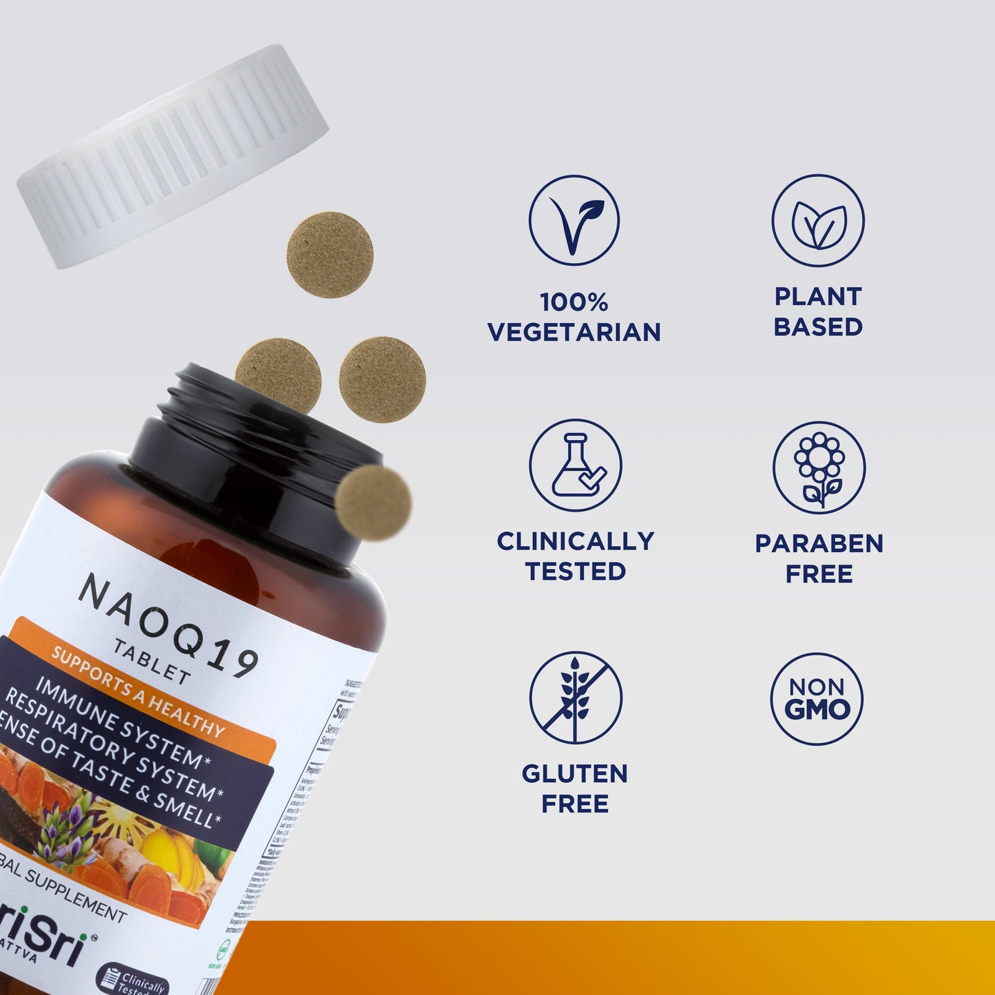 Sri Sri Tattva Herbs NAOQ19 - Immunity Booster | 90 Tabs | 500mg