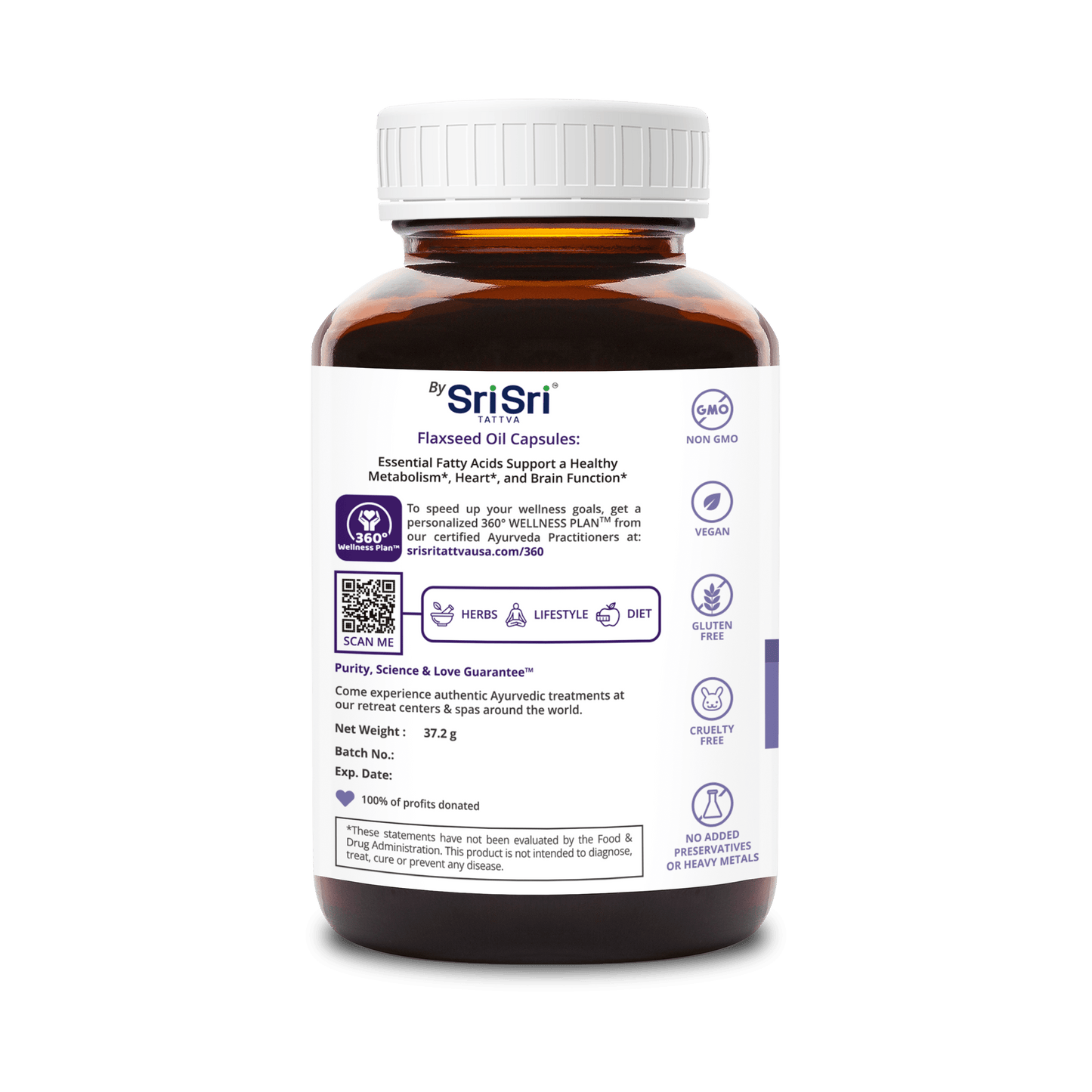 Sri Sri Tattva Herbs Omega 3,6,9 Flaxsee Oil Cap