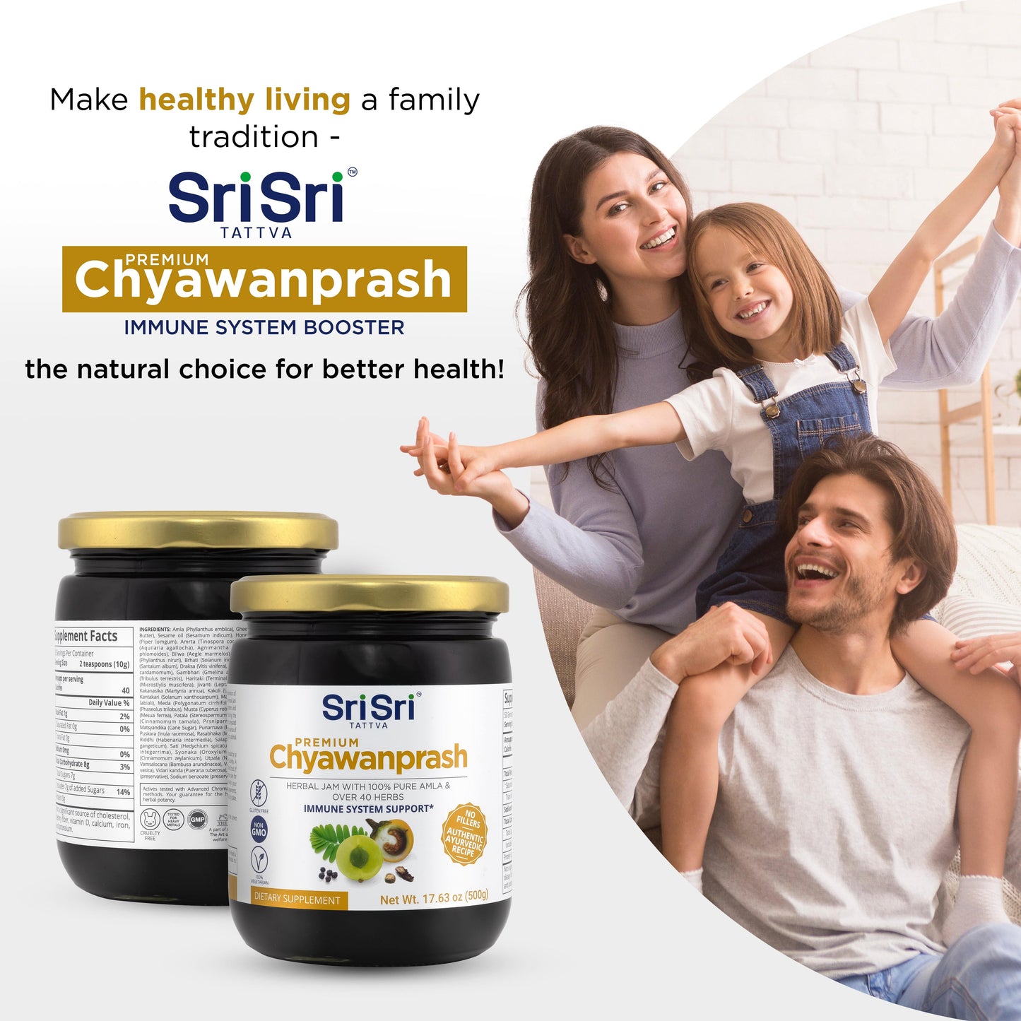 Sri Sri Tattva Herbs Premium Chyawanprash - 40+ Herbs