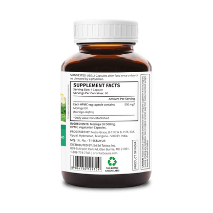 Sri Sri Tattva Herbs Super Food Ext Moringa Oil Cap