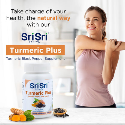 Sri Sri Tattva Herbs Turmeric Plus - Pain & Immunity Support