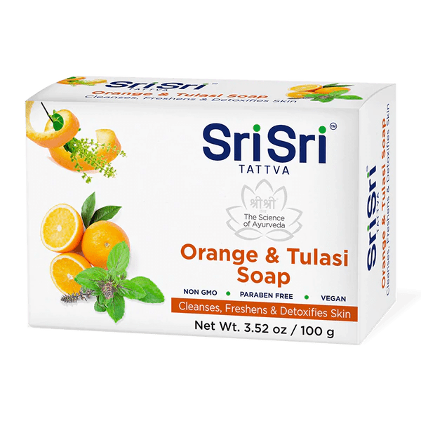 Sri Sri Tattva Cosmetics Orange and Tulasi Soap