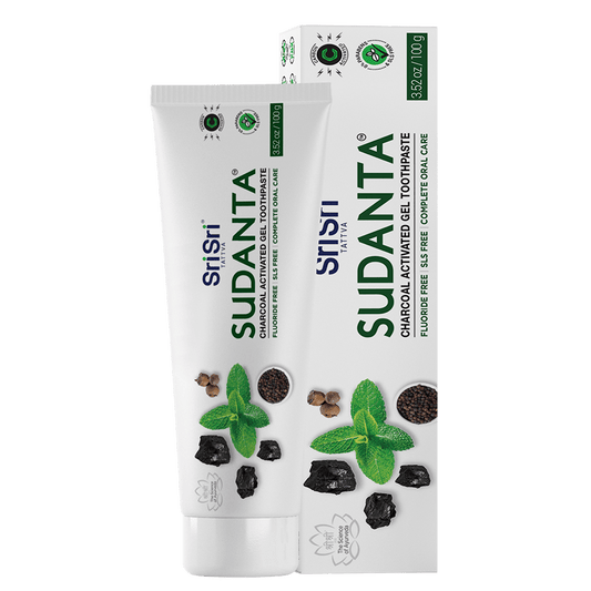 Sri Sri Tattva Cosmetics Pack of 1 Sudanta Toothpaste Charcoal Gel