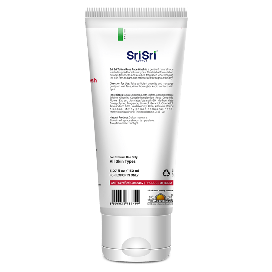 Sri Sri Tattva Cosmetics Rose Face Wash