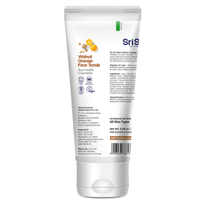 Sri Sri Tattva Cosmetics Walnut Orange Face Scrub