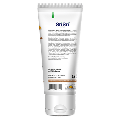 Sri Sri Tattva Cosmetics Walnut Orange Face Scrub