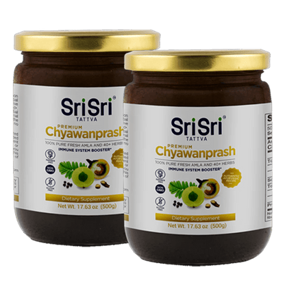 Sri Sri Tattva Herbs Pack of 2 Premium Chyawanprash - 40+ Herbs