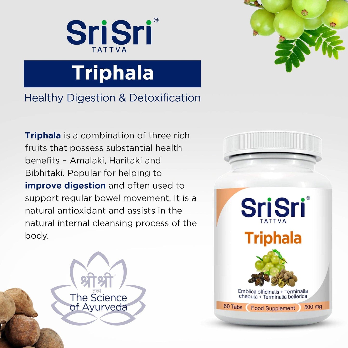 Sri Sri Tattva Herbs Triphala - Digestive System